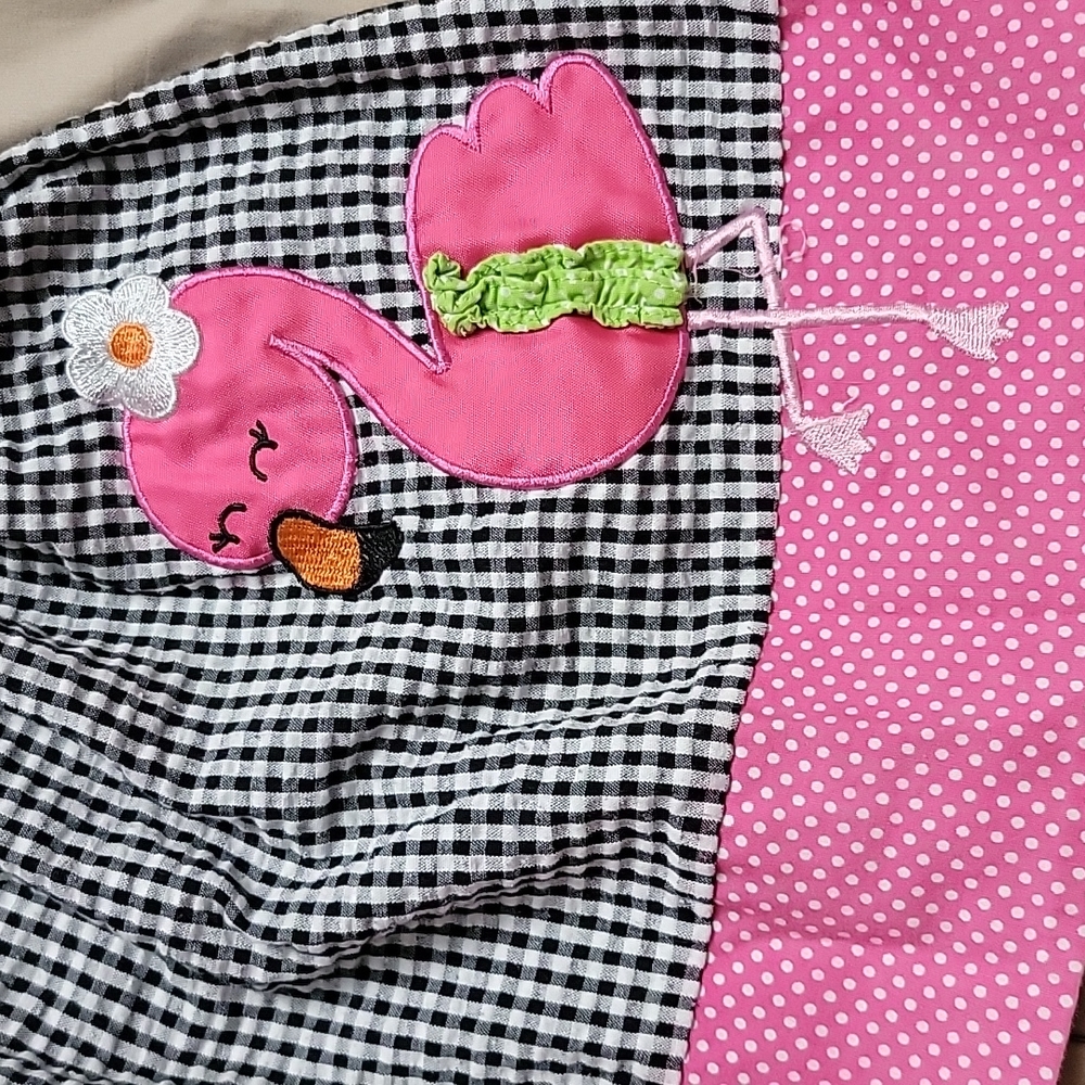 Rare Editions 12 Months Flamingo Dress - Picture 2 of 9